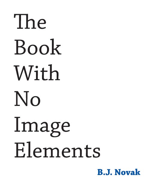 The Book With No Image Elements